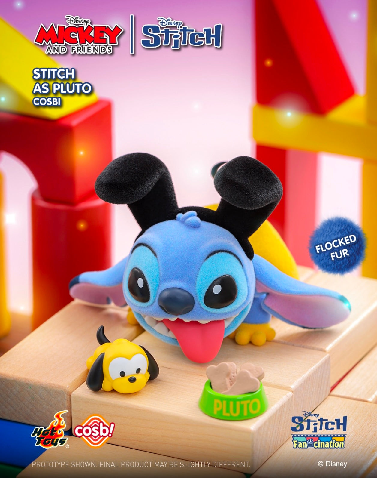 HOT TOYS STITCH x MICKEY AND FRIENDS - Cosbi Collection - Figura Coleccionable / Caja Misteriosa