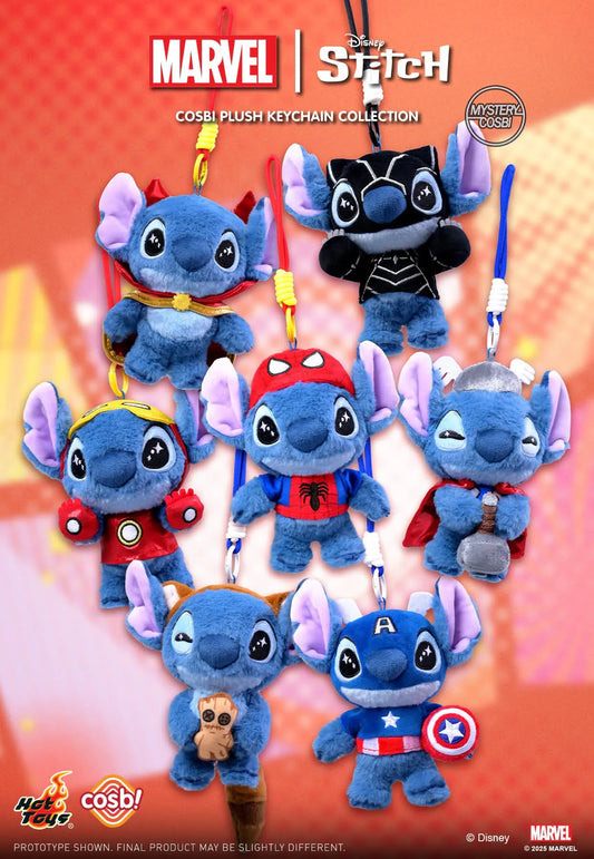 STITCH Disney x Marvel - Cosbi Plush Keychain Collection - Colgante de Peluche / Caja Misteriosa