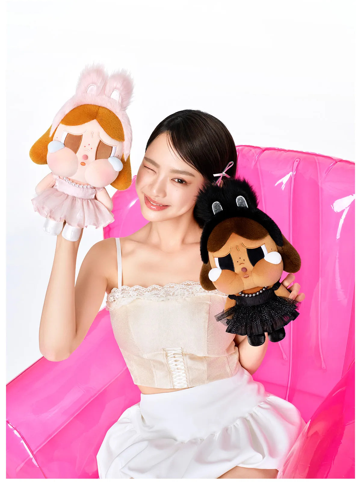CRYBABY (Pink) - Shiny Shiny Plush Doll Serie - Peluche Coleccionable