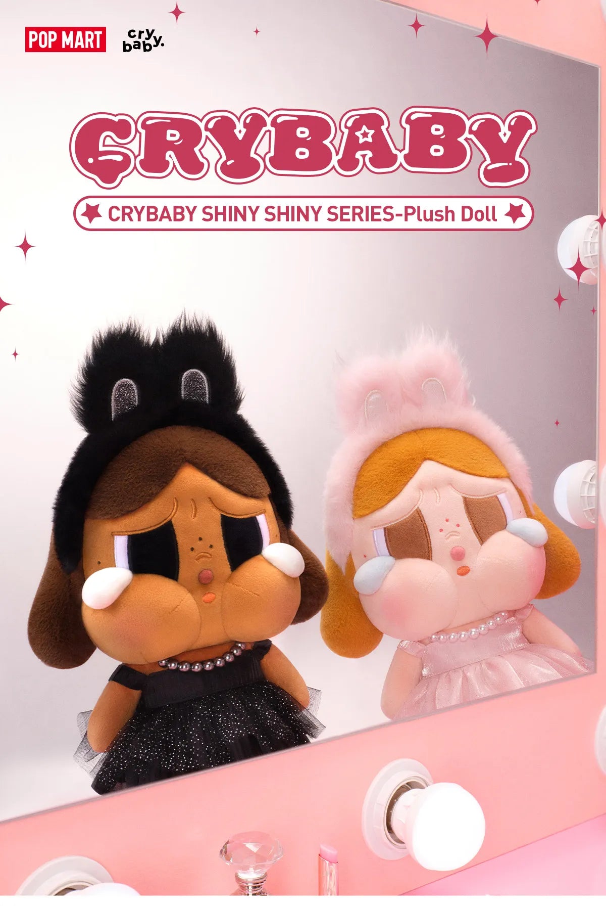CRYBABY (Pink) - Shiny Shiny Plush Doll Serie - Peluche Coleccionable