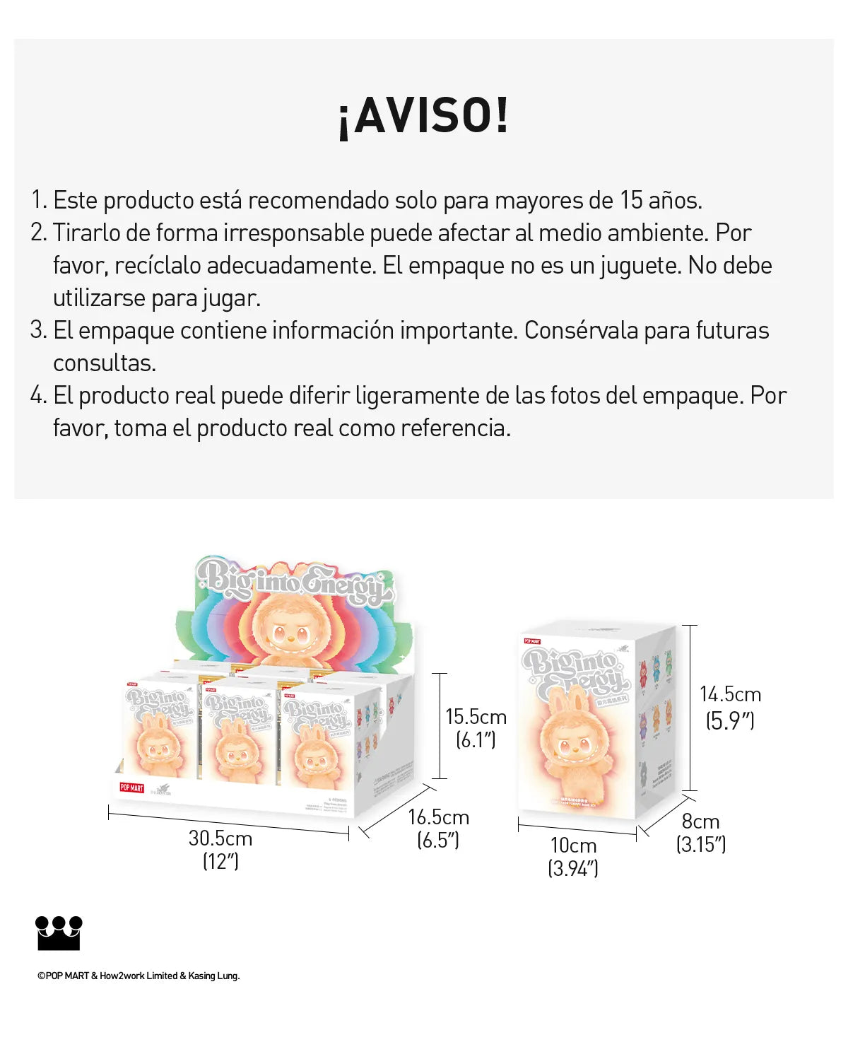 LABUBU THE MONSTERS - Big into Energy Serie - Colgante de Peluche / Caja Misteriosa