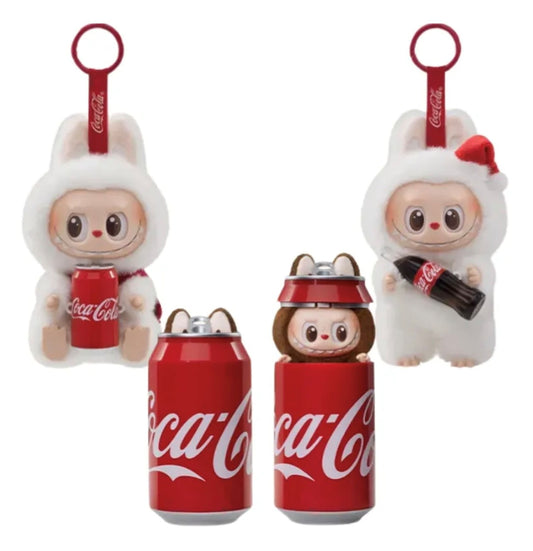 LABUBU THE MONSTERS - Coca Cola Serie - Colgante de Peluche / Caja Misteriosa