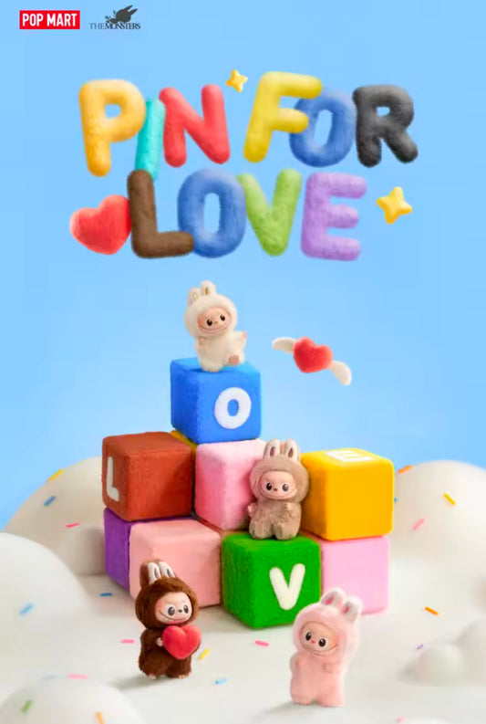 LABUBU THE MONSTERS - Pin for Love Serie (N - Z) - Colgante de Peluche / Caja Misteriosa