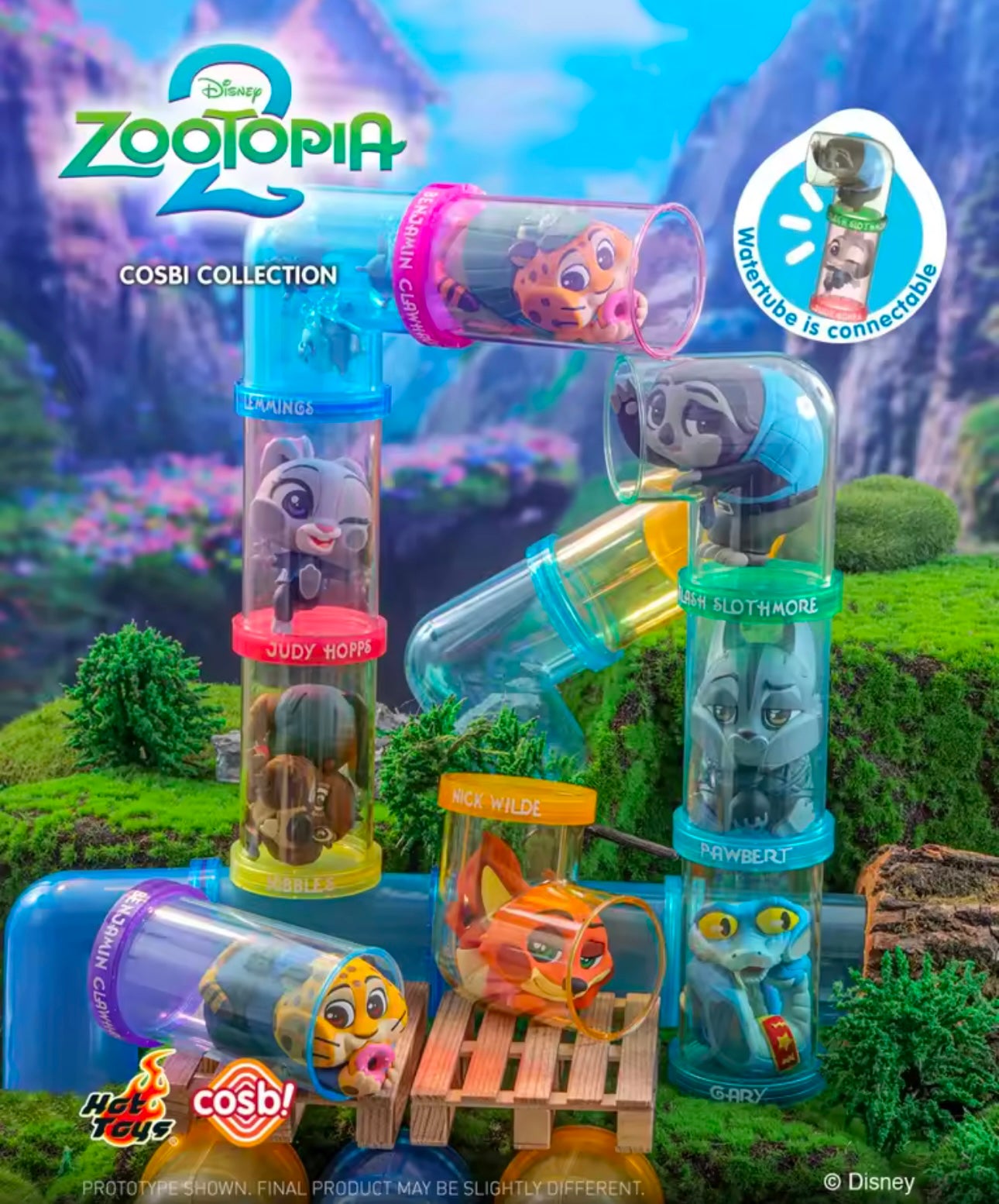 ZOOTOPIA 2 (tubos interconectables) - Hot Toys Cosbi Collection - Figura Coleccionable / Caja Misteriosa