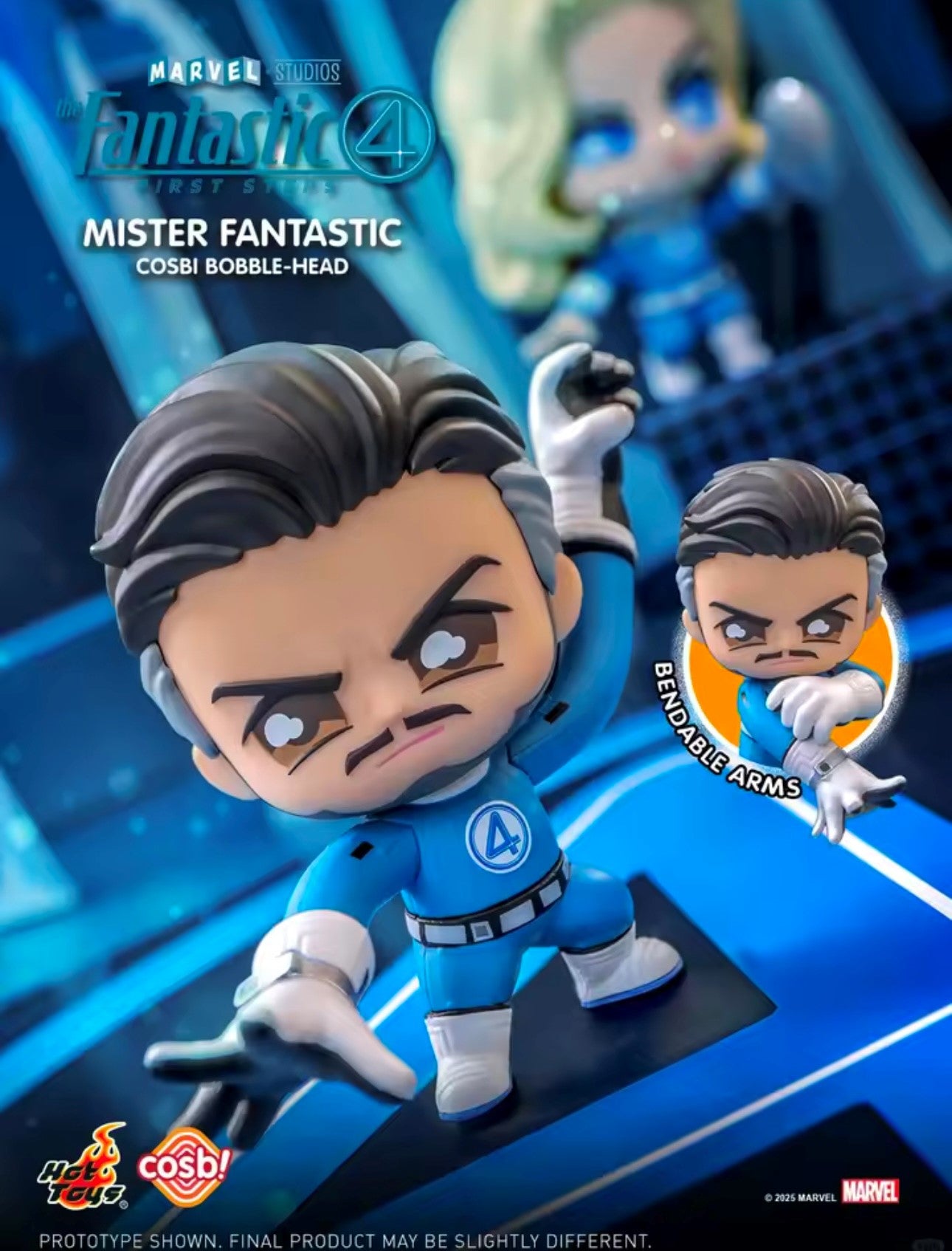 FANTASTIC FOUR / 4 Fantásticos - Cosbi Bobble-Head Collection - Figura Coleccionable / Caja Misteriosa