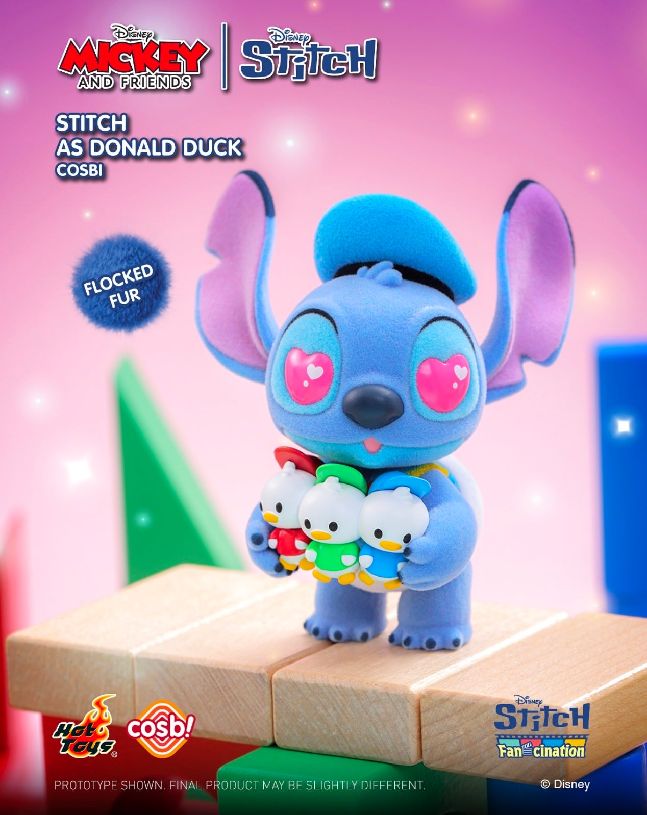 HOT TOYS STITCH x MICKEY AND FRIENDS - Cosbi Collection - Figura Coleccionable / Caja Misteriosa