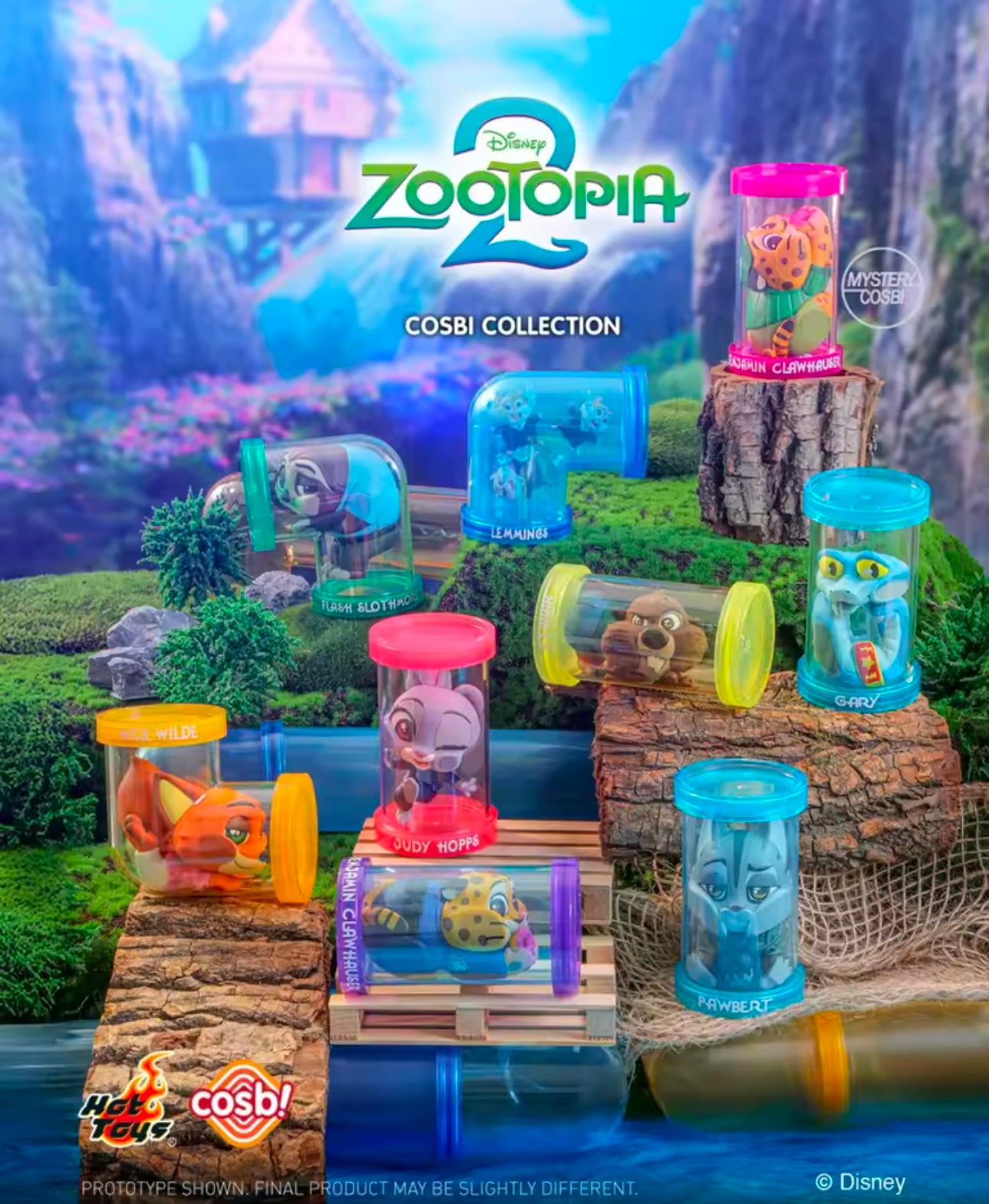 ZOOTOPIA 2 (tubos interconectables) - Hot Toys Cosbi Collection - Figura Coleccionable / Caja Misteriosa