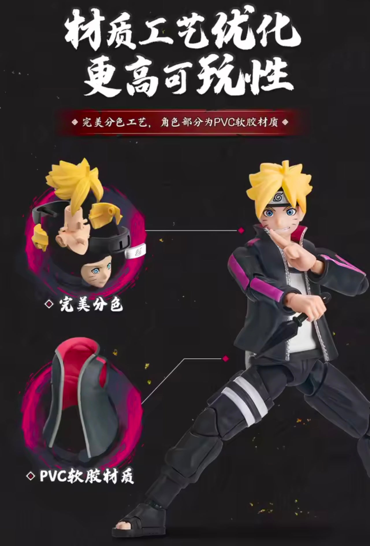 BORUTO UZUMAKI - Boruto: Naruto Next Generations - Champion Class Blokees Serie - Figura Coleccionable