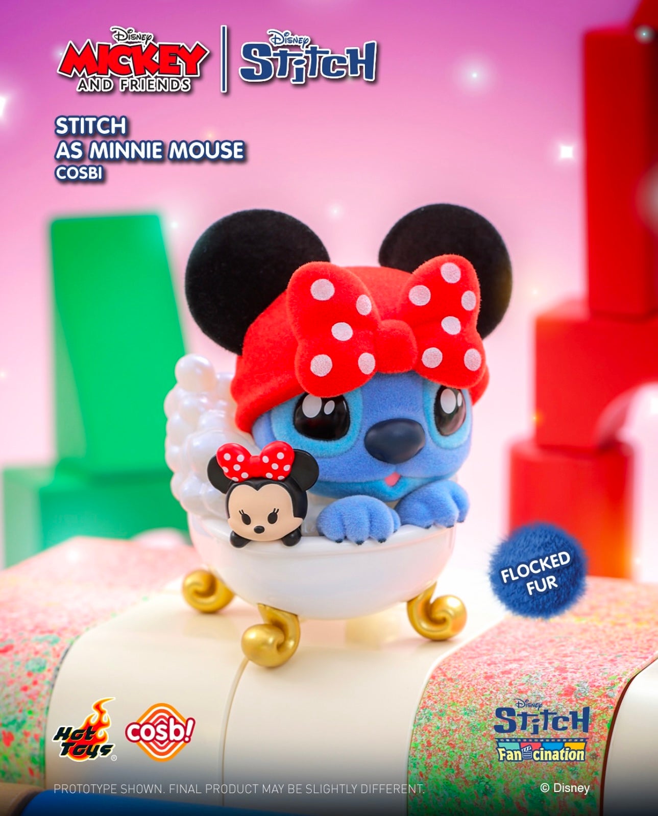 HOT TOYS STITCH x MICKEY AND FRIENDS - Cosbi Collection - Figura Coleccionable / Caja Misteriosa
