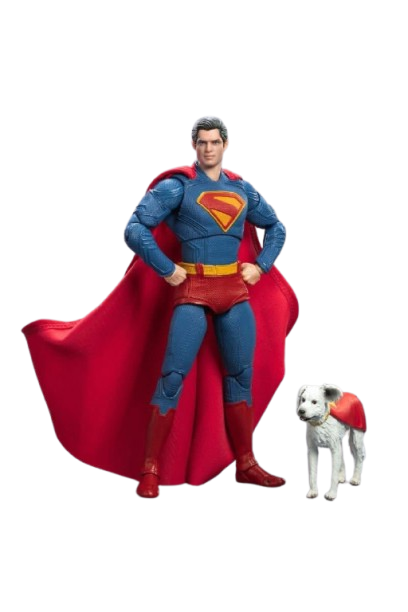 SUPERMAN (con Krypto) (versión Deluxe) - Figura Coleccionable