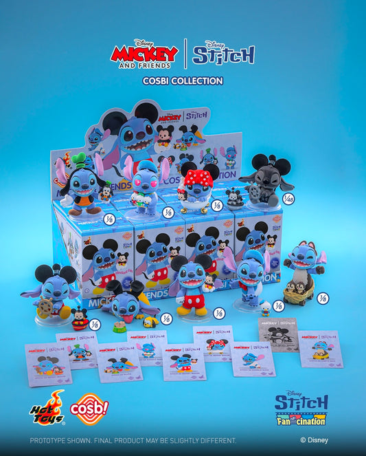 HOT TOYS STITCH x MICKEY AND FRIENDS - Cosbi Collection - Figura Coleccionable / Caja Misteriosa