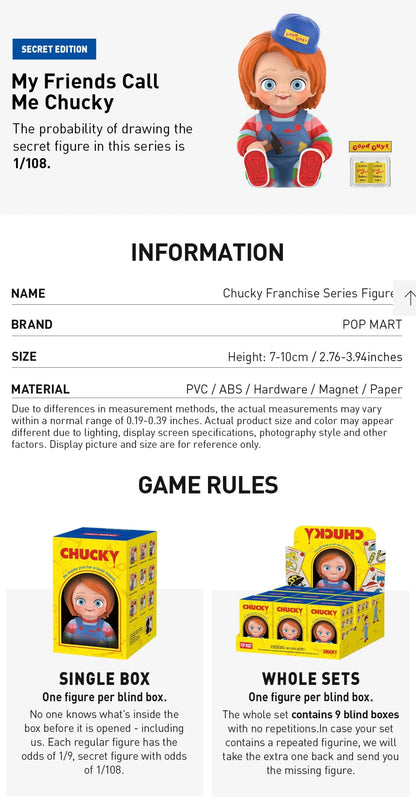 Chucky- Franchise- Serie - Figura Coleccionable