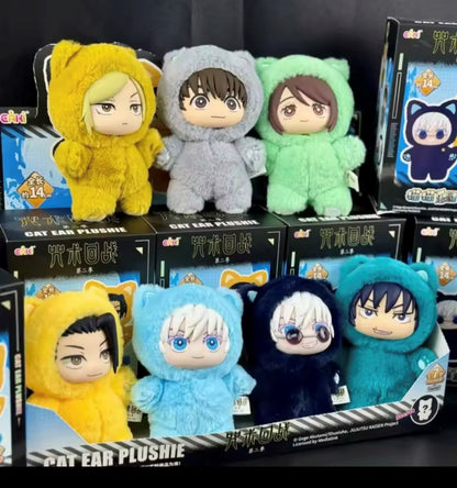 [EN STOCK] Figura Peluche Serie Jujutsu Kaisen (Blind Box) Marca Cat Ear Plushie (15 cm)