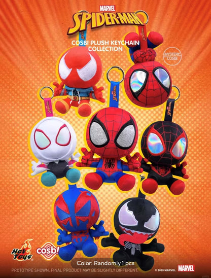 [PREVENTA] Figura Spider-man - Cosbi Plush Keychain Collection (Blind Box) marca Hot Toys (15 cm)