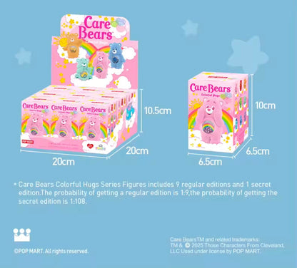 [EN STOCK] Figura Care Bears - Colorful Hugs Serie (Blind Box) Marca Pop Mart (8 cm)
