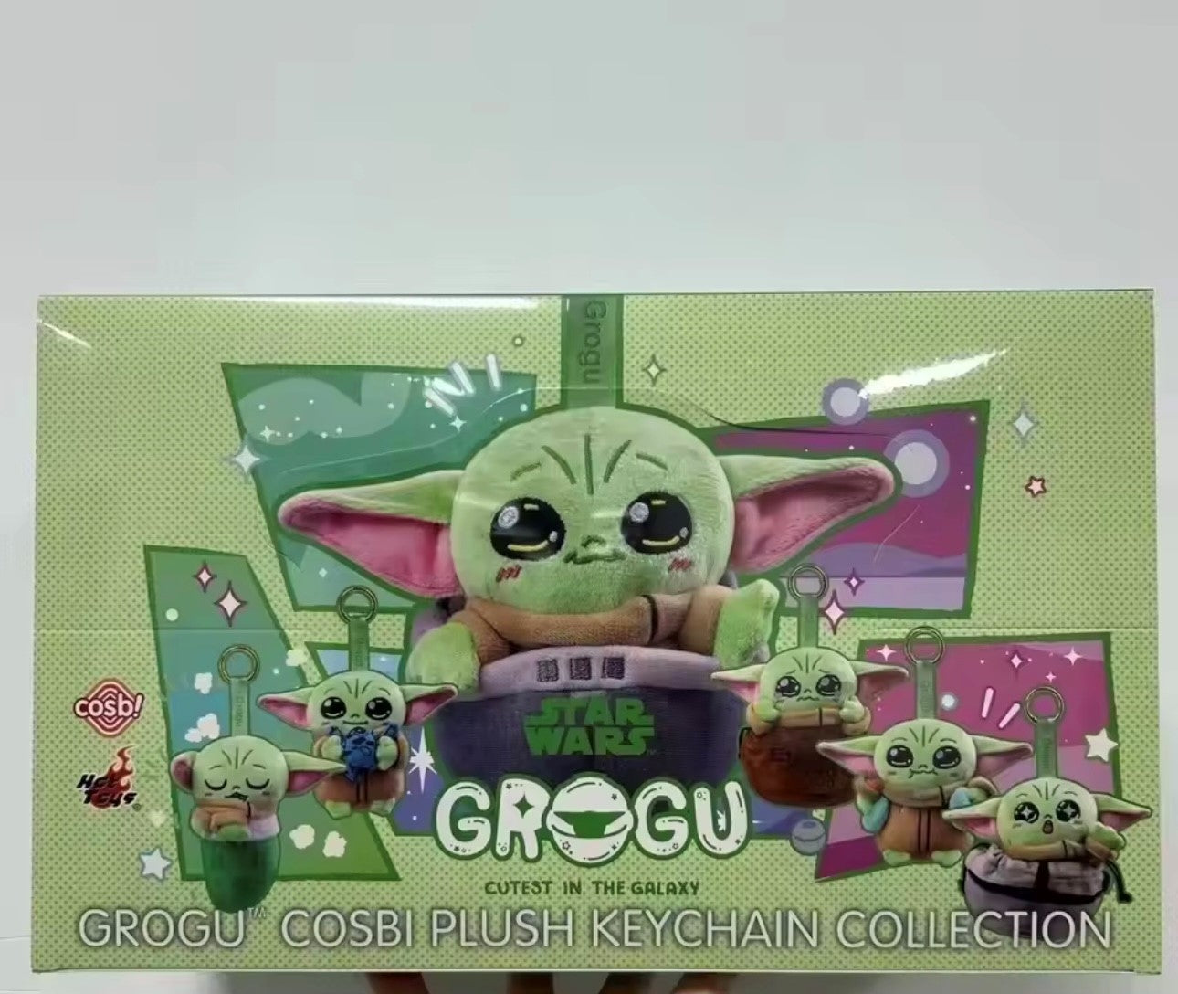 [EN STOCK] Figura Grogu - Cosbi Plush Keychain - Star Wars (Blind Box) marca HOT TOYS (15 cm)