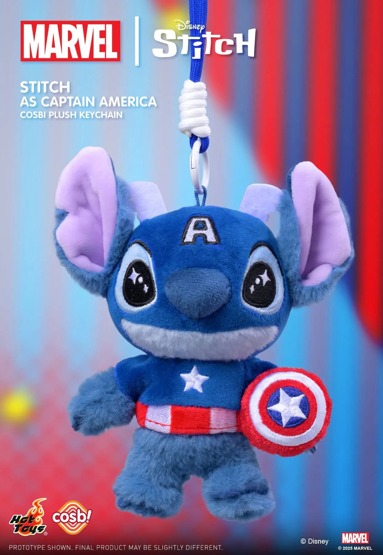 STITCH Disney x Marvel - Cosbi Plush Keychain Collection - Colgante de Peluche / Caja Misteriosa