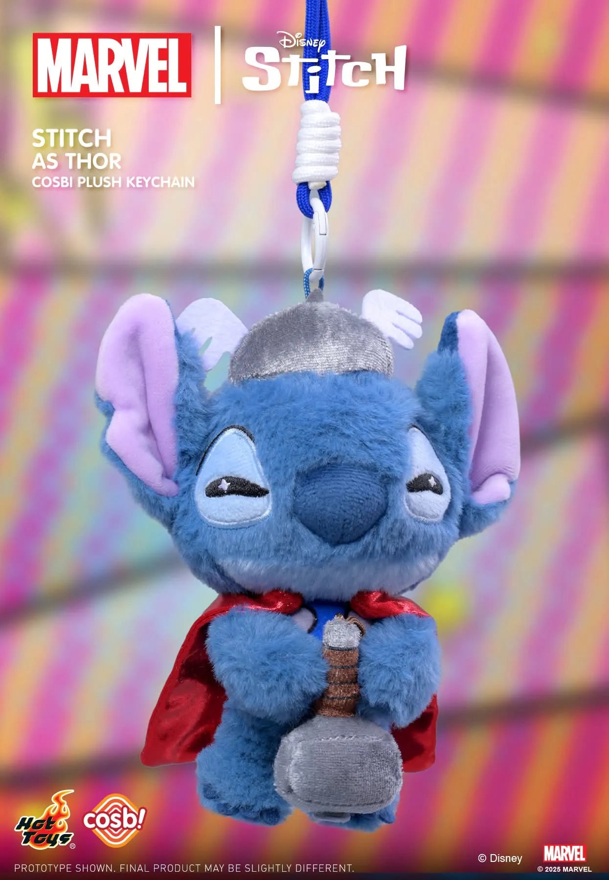 STITCH Disney x Marvel - Cosbi Plush Keychain Collection - Colgante de Peluche / Caja Misteriosa