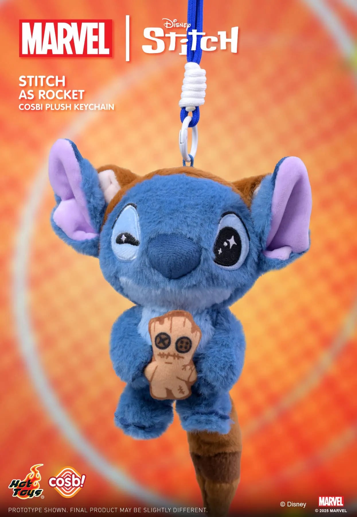 STITCH Disney x Marvel - Cosbi Plush Keychain Collection - Colgante de Peluche / Caja Misteriosa
