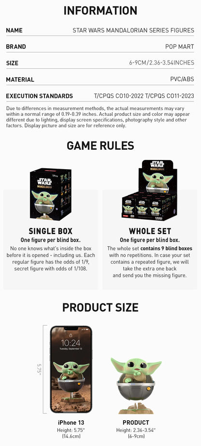 Stars Wars Mandalorian  Serie - Figura Coleccionable / Caja Misteriosa