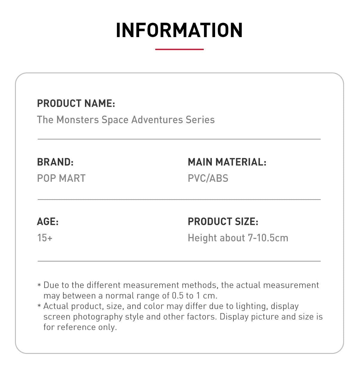 THE MONSTERS Space Adventures Serie - Figura Coleccionable / Caja Misteriosa