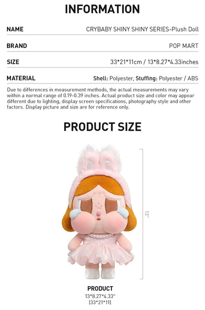 CRYBABY (Black) - Shiny Shiny Plush Doll Serie - Peluche Coleccionable