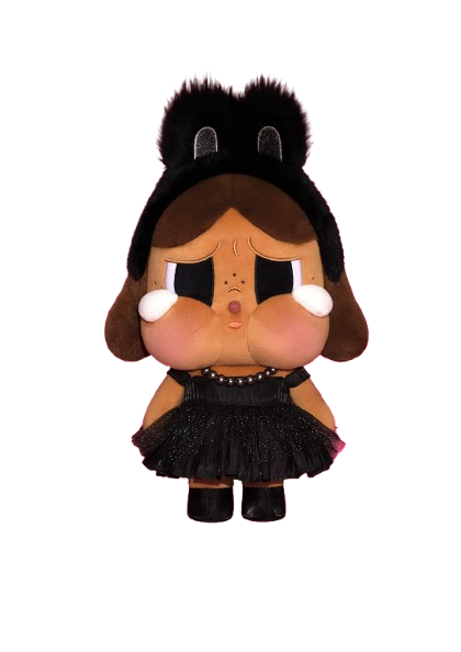 [PEDIDO] Figura Cry Baby (Black) - Shiny Shiny Plush Doll Serie Marca POP MART (33 cm)