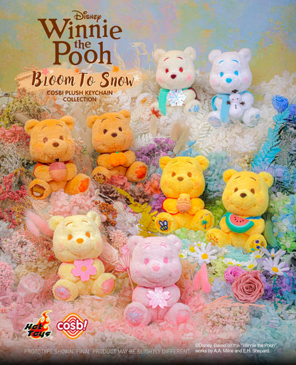 WINNIE THE POOH - Bloom to Snow Series - Cosbi Plush Keychain Collection - Colgante de Peluche Coleccionable / Caja Misteriosa