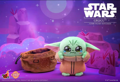 [EN STOCK] Figura Grogu - Cosbi Plush Keychain - Star Wars (Blind Box) marca HOT TOYS (15 cm)
