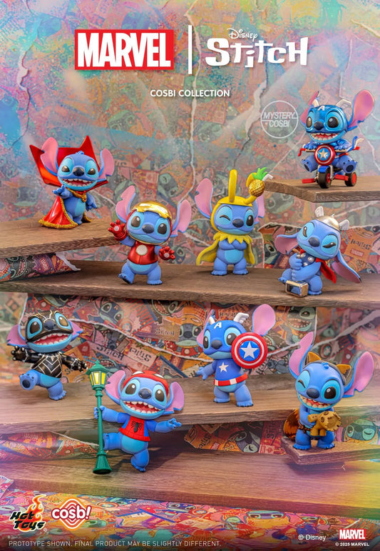 [PREVENTA] Figura Stitch Disney + Marvel - Cosbi Collection (Blind Box) marca Hot Toys (7 cm)