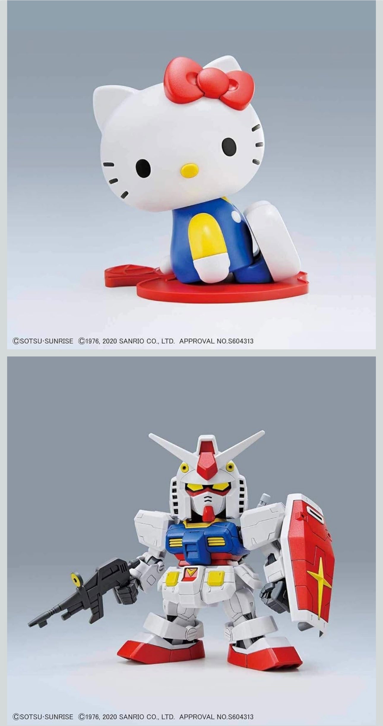 HELLO KITTY x GUNDAM - SD-EX-Standard RX-78-2 - Figura Coleccionable