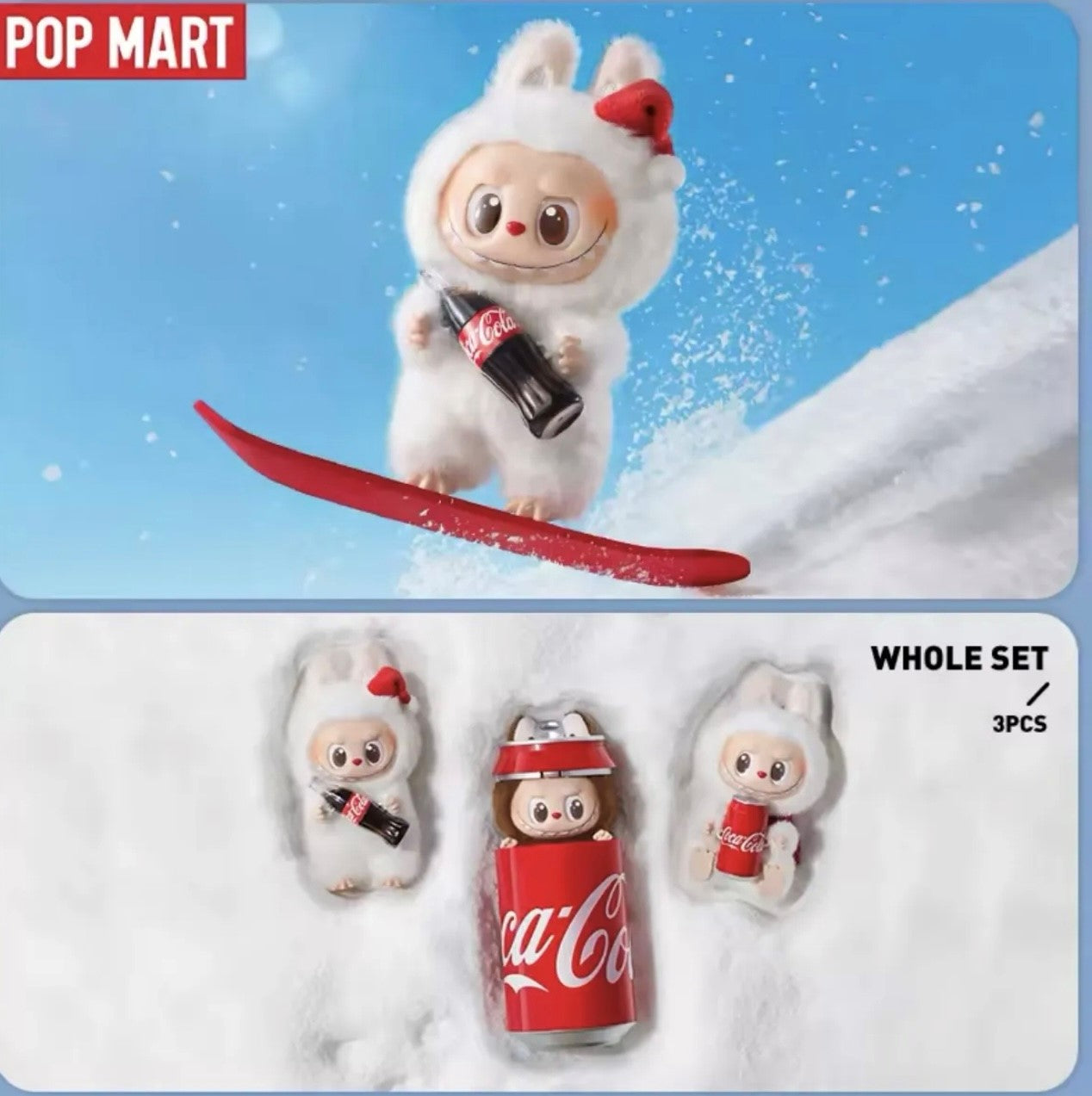 [EN STOCK] Figura Labubu - Coca Cola Serie - The Monsters (Blind Box) marca POP MART (17 cm)