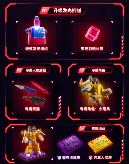 TRANSFORMERS G1 1985 Vol. 2 - Shining version (LED) Blokees - Figura Coleccionable / Caja Misteriosa (PEDIDO)