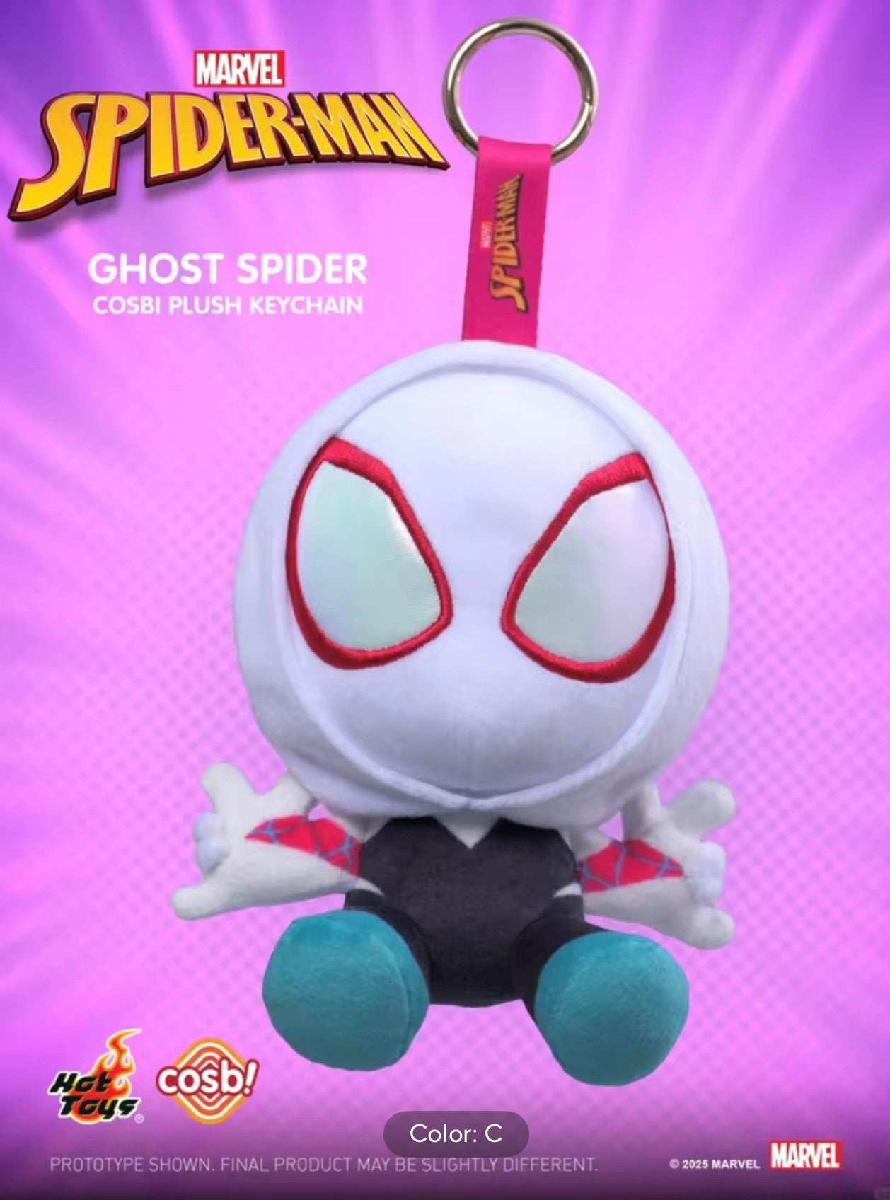 [PREVENTA] Figura Spider-man - Cosbi Plush Keychain Collection (Blind Box) marca Hot Toys (15 cm)