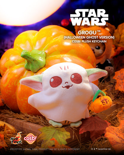 WICKET & GROGU (Halloween version) - Star Wars Cosbi Plush Keychain Collection - Colgante de Peluche Coleccionable