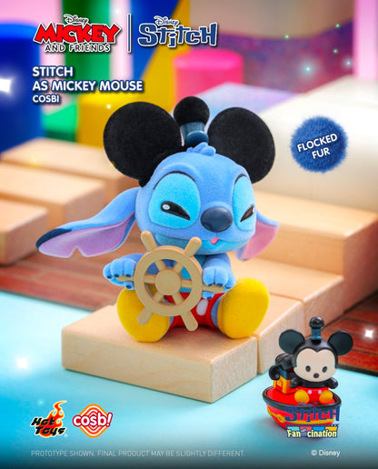 HOT TOYS STITCH x MICKEY AND FRIENDS - Cosbi Collection - Figura Coleccionable / Caja Misteriosa