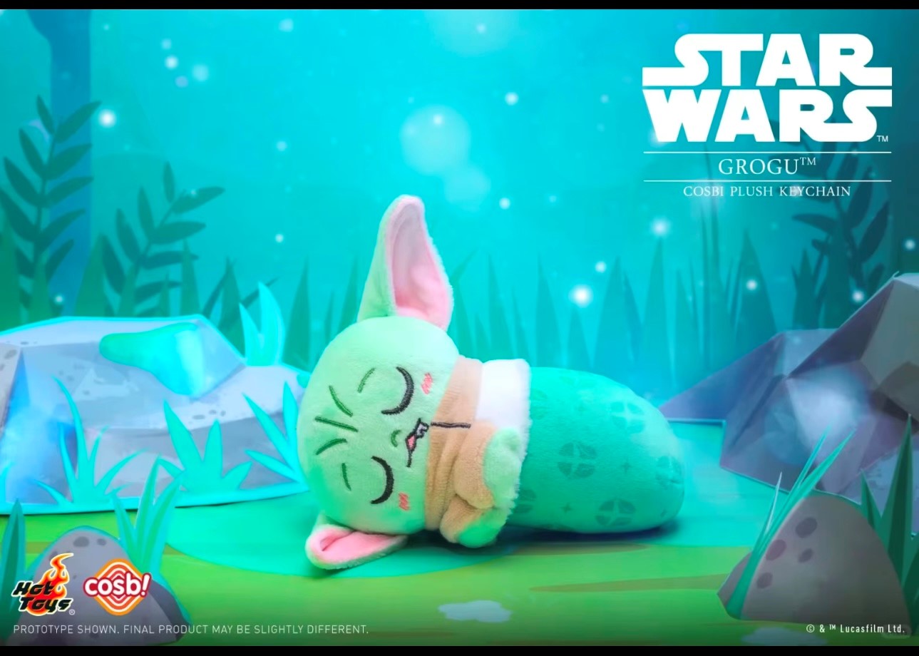 [EN STOCK] Figura Grogu - Cosbi Plush Keychain - Star Wars (Blind Box) marca HOT TOYS (15 cm)