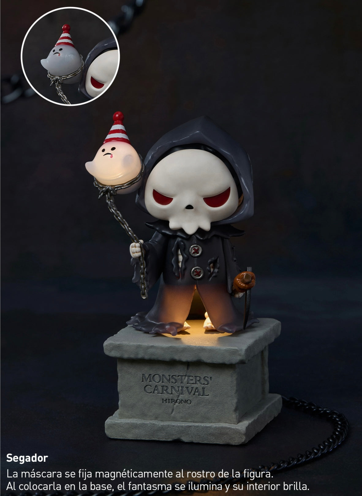 HIRONO x Parque Misterioso Series (+ Pedestal fantasmal con luz) - Figura Coleccionable / Caja Misteriosa