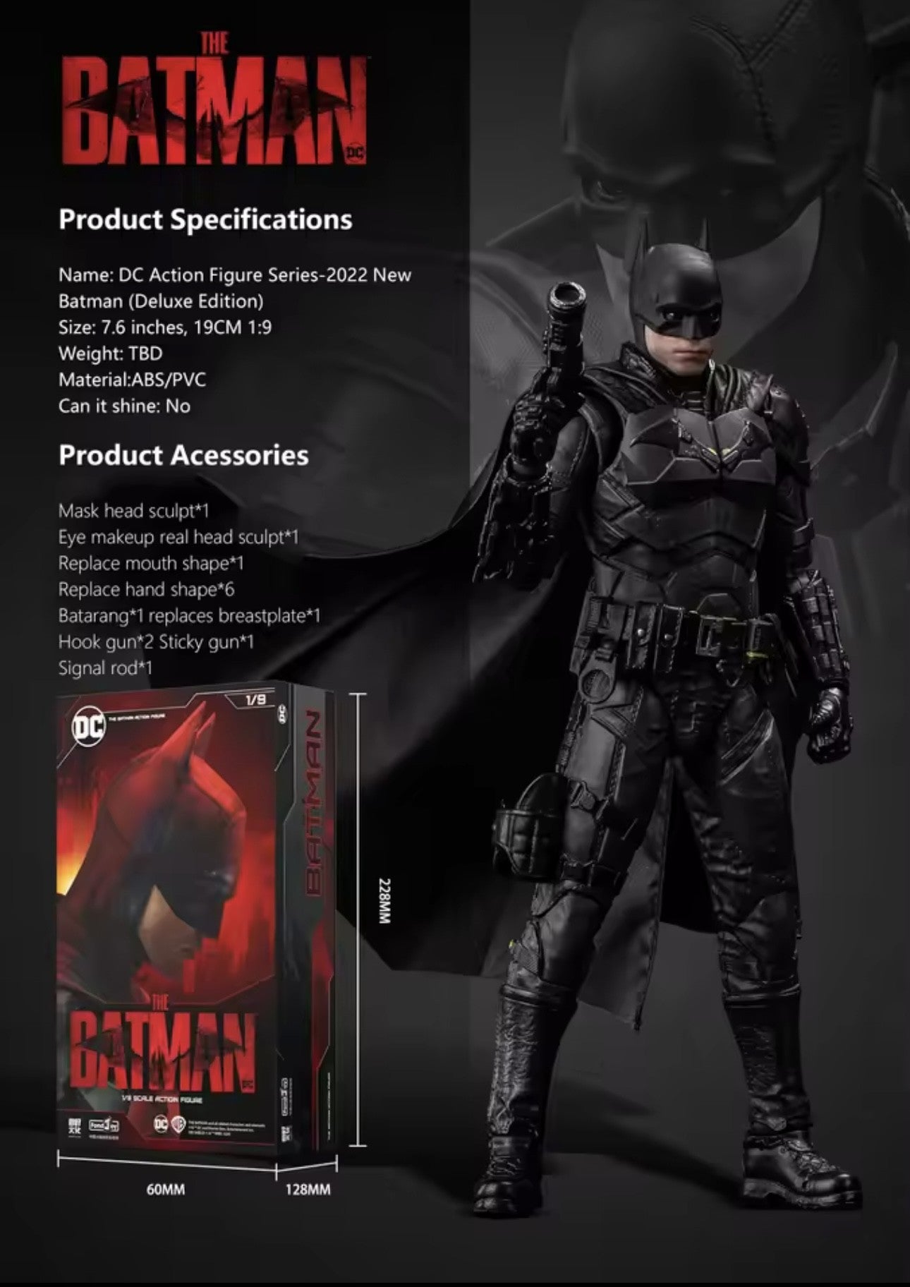 THE BATMAN (Deluxe version) - Figura Coleccionable