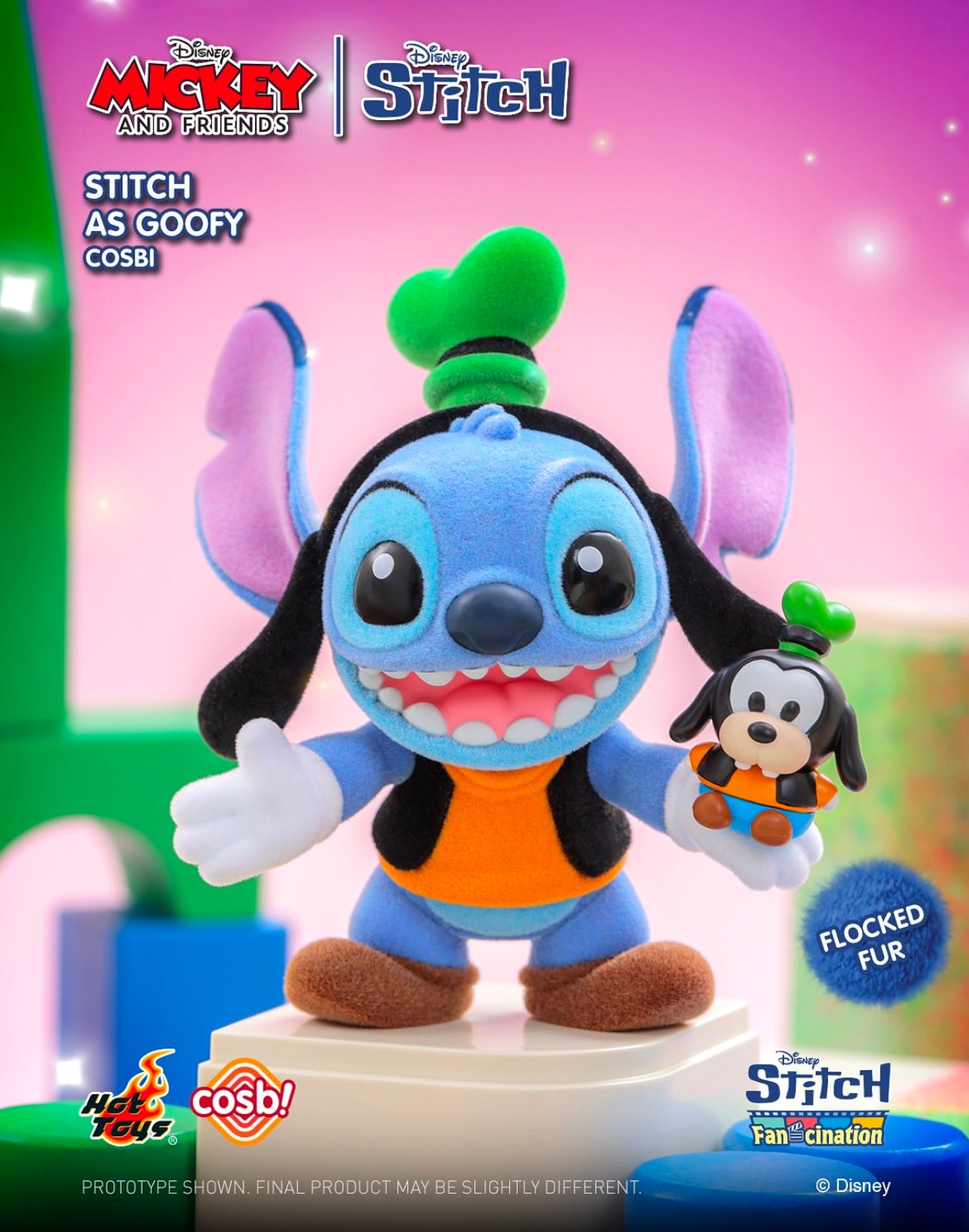 HOT TOYS STITCH x MICKEY AND FRIENDS - Cosbi Collection - Figura Coleccionable / Caja Misteriosa