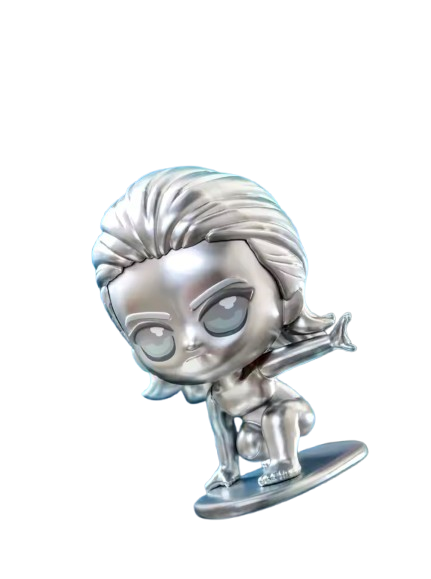 [EN STOCK] Figura Silver Surfer - Fantastic Four / 4 Fantásticos - Cosbi Bobble-Head Collection marca Hot Toys (8 cm)