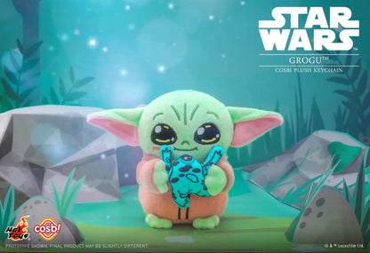 [EN STOCK] Figura Grogu - Cosbi Plush Keychain - Star Wars (Blind Box) marca HOT TOYS (15 cm)