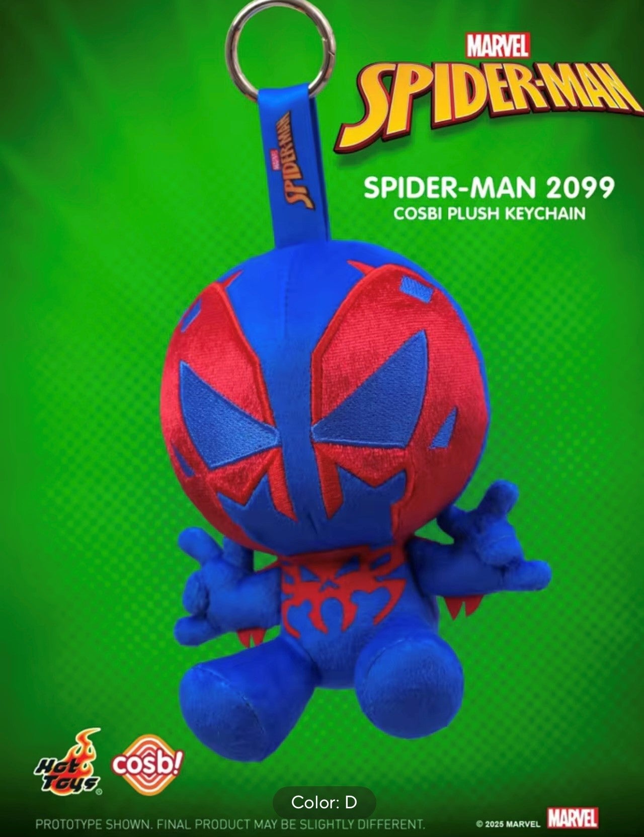 [PREVENTA] Figura Spider-man - Cosbi Plush Keychain Collection (Blind Box) marca Hot Toys (15 cm)