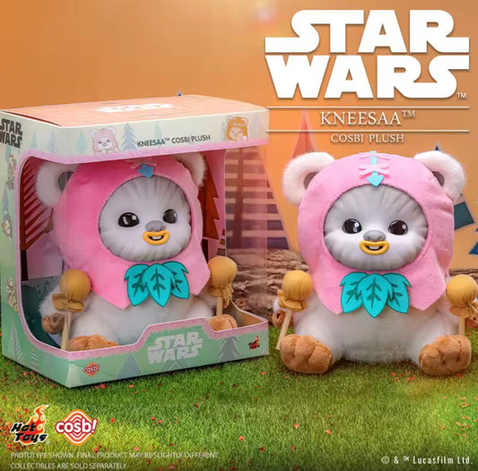 Ewoks Wicket y Kneesaa - Cosbi Plush (20 cm) Star Wars - Peluche Coleccionable