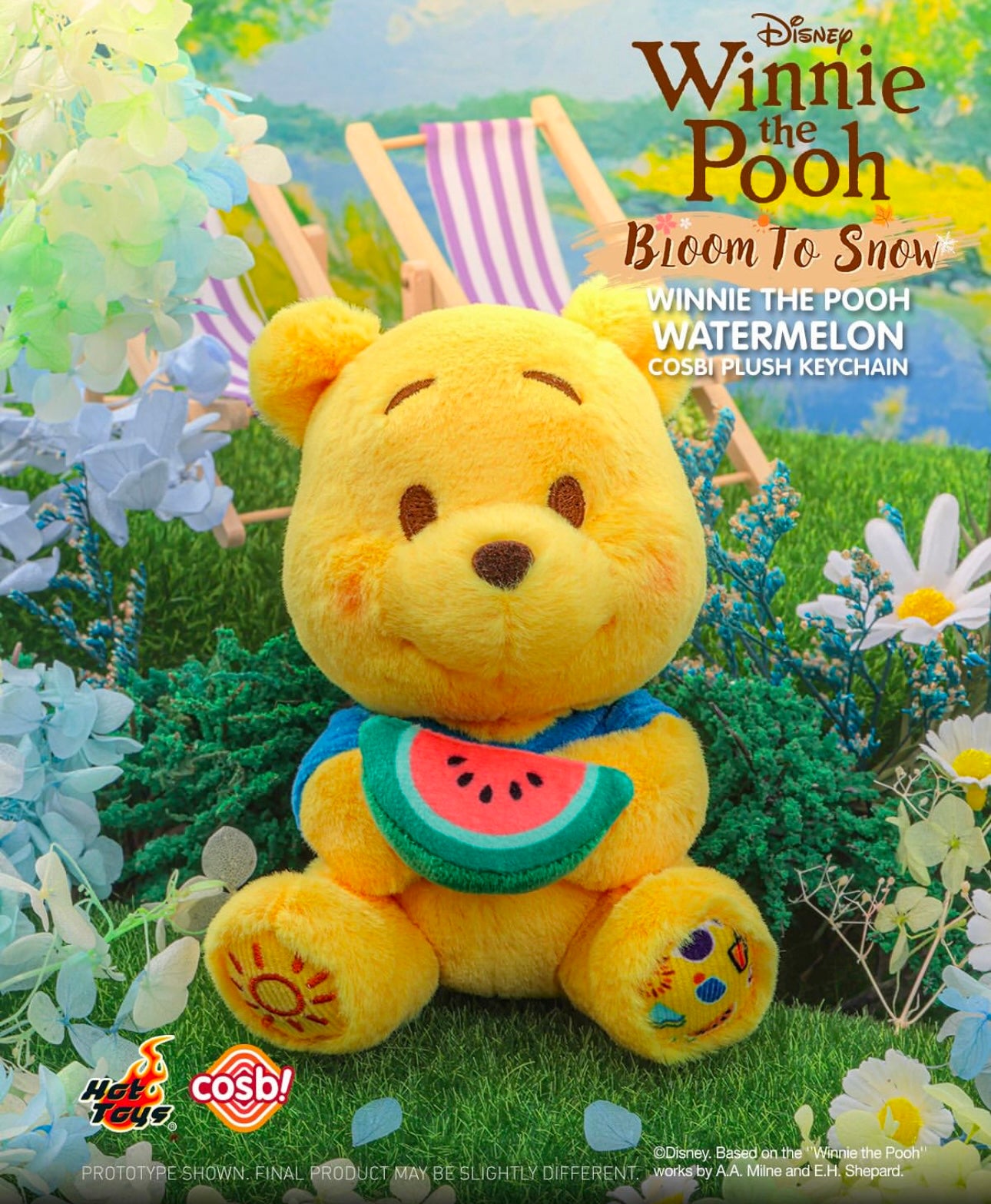 WINNIE THE POOH - Bloom to Snow Series - Cosbi Plush Keychain Collection - Colgante de Peluche Coleccionable / Caja Misteriosa