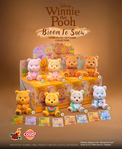 WINNIE THE POOH - Bloom to Snow Series - Cosbi Plush Keychain Collection - Colgante de Peluche Coleccionable / Caja Misteriosa
