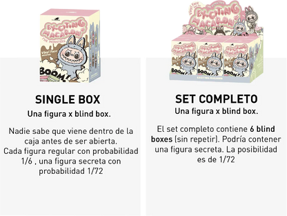 LABUBU THE MONSTERS - Exciting Macaron Serie - Colgante de Peluche / Caja Misteriosa