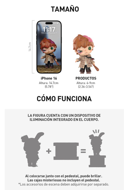 HIRONO x Parque Misterioso Series (+ Pedestal fantasmal con luz) - Figura Coleccionable / Caja Misteriosa