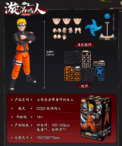 NARUTO UZUMAKI - Naruto Shippuden Serie - Champion Class Blokees - Figura Coleccionable