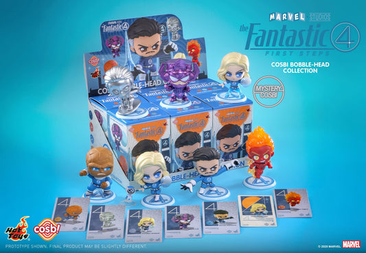 [EN STOCK] Figura Fantastic Four / 4 Fantásticos - Cosbi Bobble-Head Collection (Blind Box) marca Hot Toys  (9.5 cm)